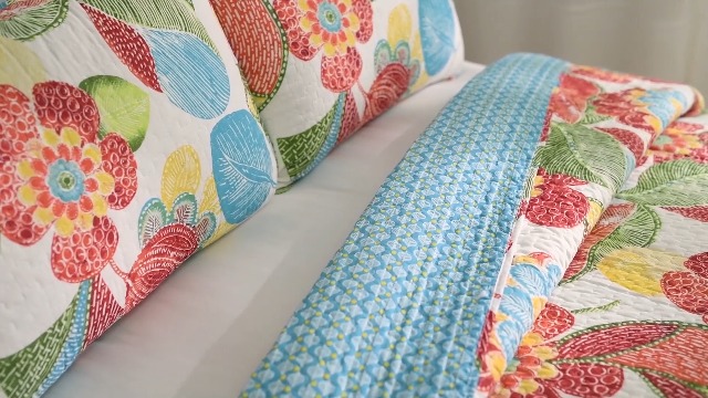 marusuke910様Y5743【チャコット】L★グージュ 花柄レース セッ Amazon.com: Lush Decor Layla Quilt Floral Leaf Print 3 Piece